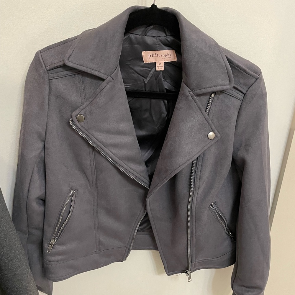 Philosophy suede jacket